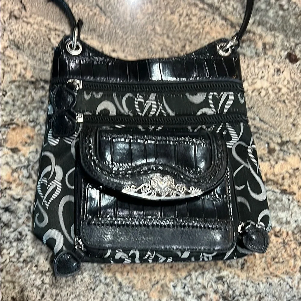 Elegant Black and Gray Women's Bag
